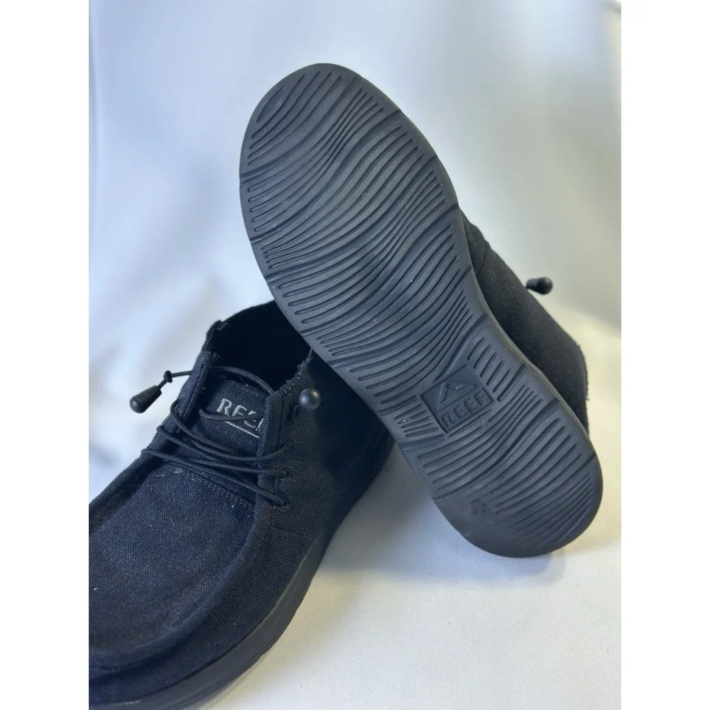 Reef Men Slip‎ On Lightweight Loafers Cushion Coast Mid Size US 8 Black EUC